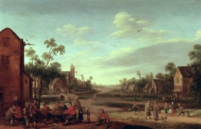 A Wooded River Landscape by Joost Cornelisz. Droochsloot